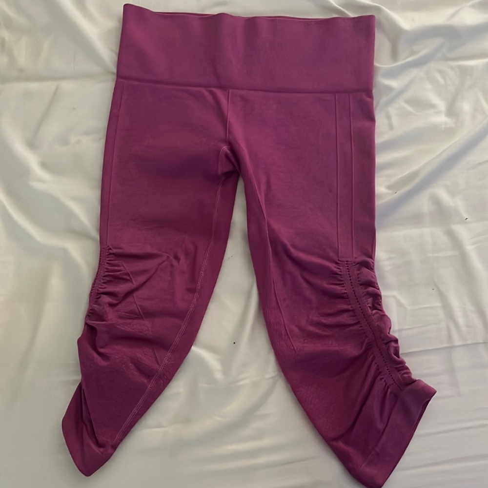 Lululemon Capris Rolled Up At Bottom